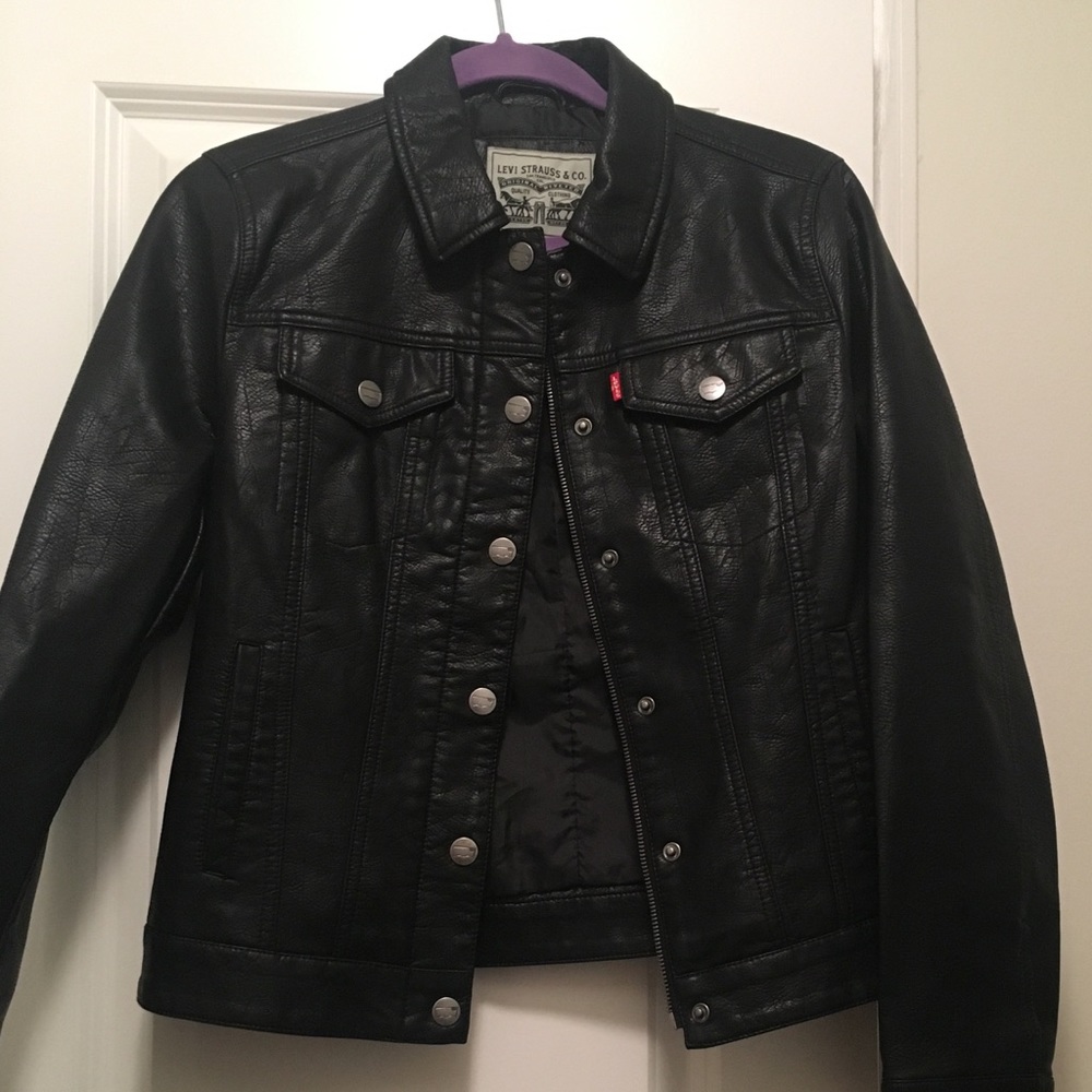 Levi's Faux Leather Trucker Jacket